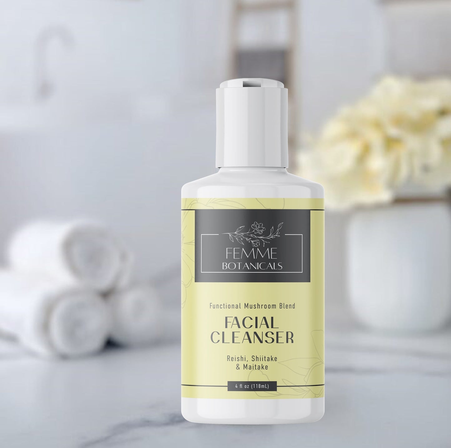 Facial Cleanser with Mushrooms
