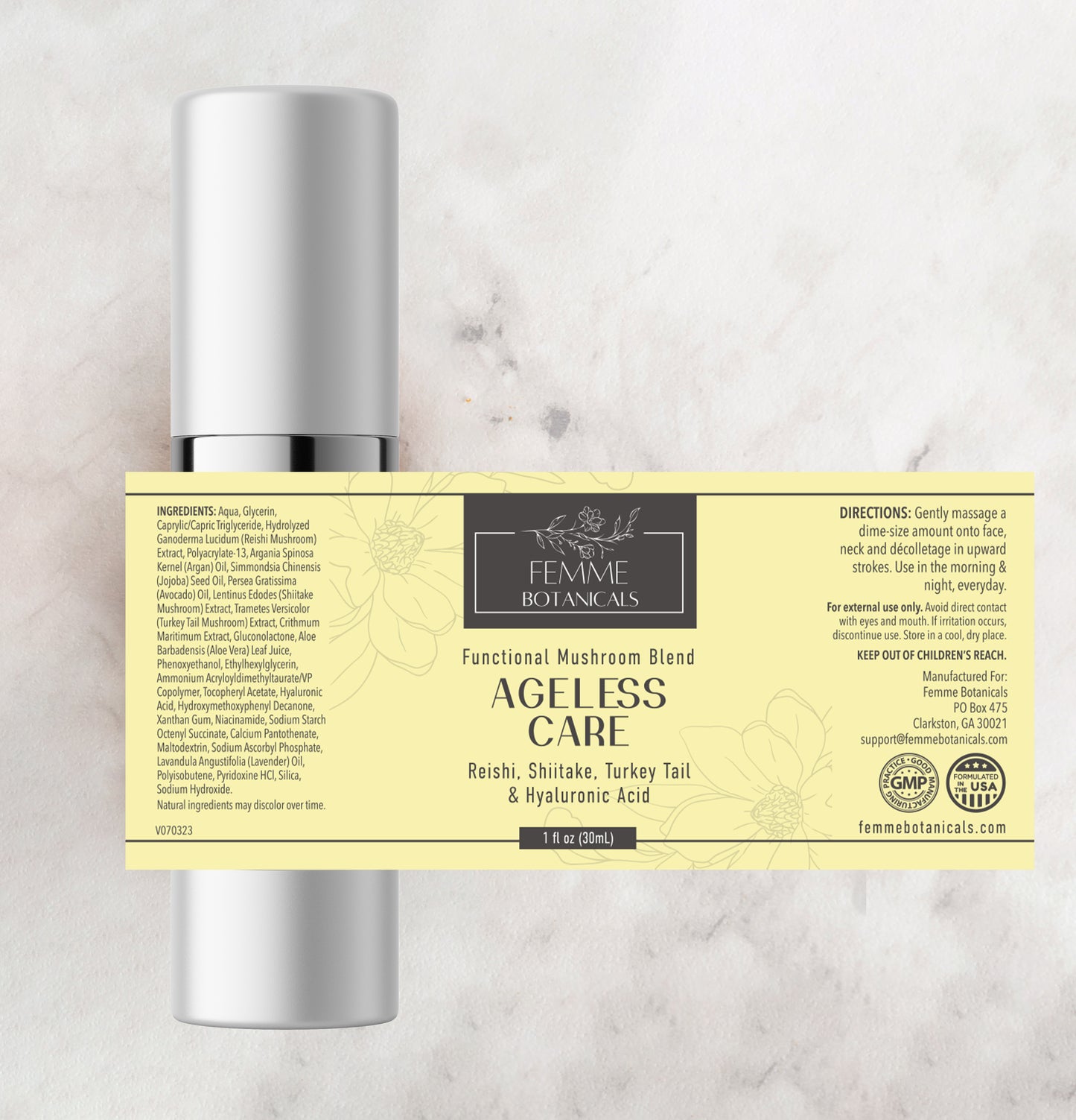 Ageless Care Cream with Mushrooms