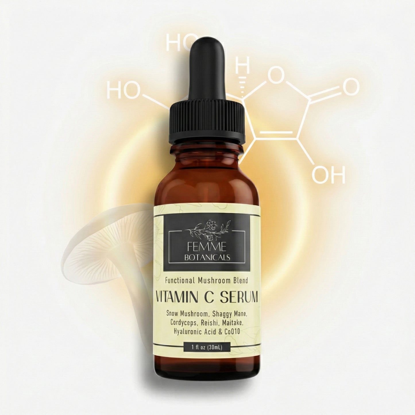 Vitamin C and Mushroom Serum