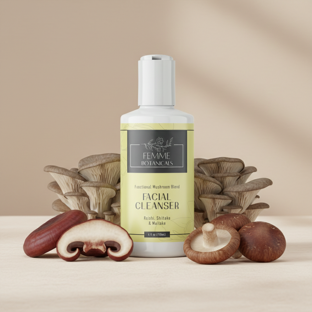 Facial Cleanser with Mushrooms