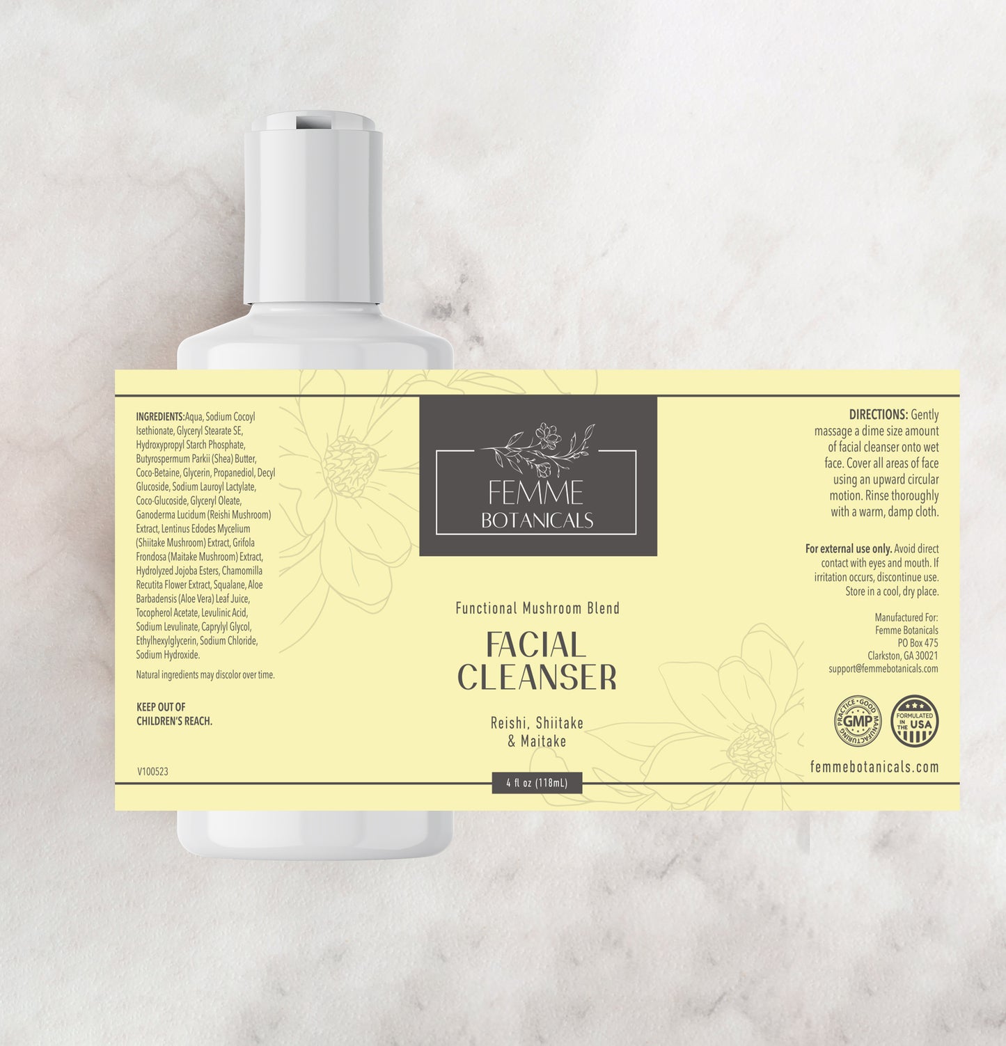 Facial Cleanser with Mushrooms