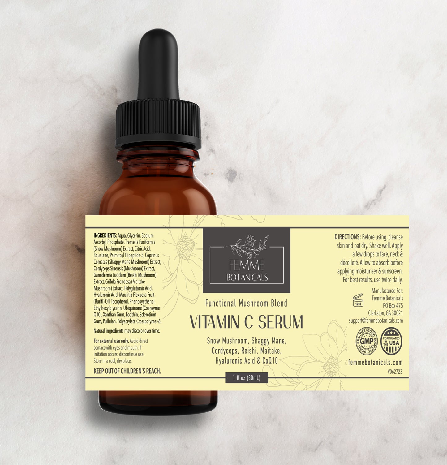 Vitamin C and Mushroom Serum
